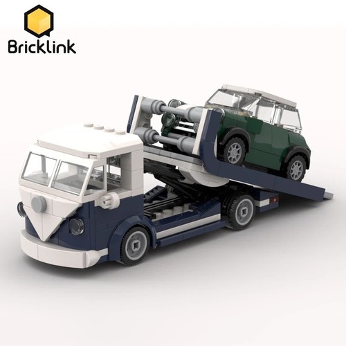 Mini tow truck and trailer - truck,