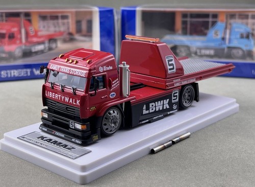 Red kamaz flatbed - sw,