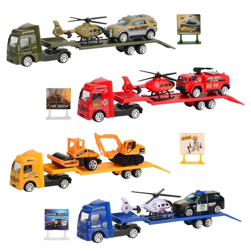 Crane trailer tow truck toy - truck,