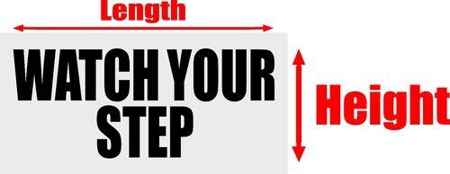Watch your step decal sticker - watch,